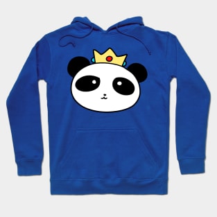 Crown Panda Face Hoodie